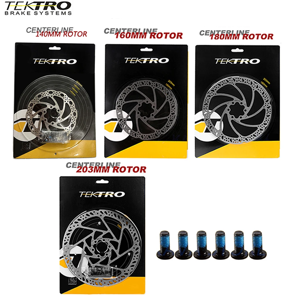 TEKTRO - Rotor De Disco Para Bicicleta De Montaña, 160 Mm/180