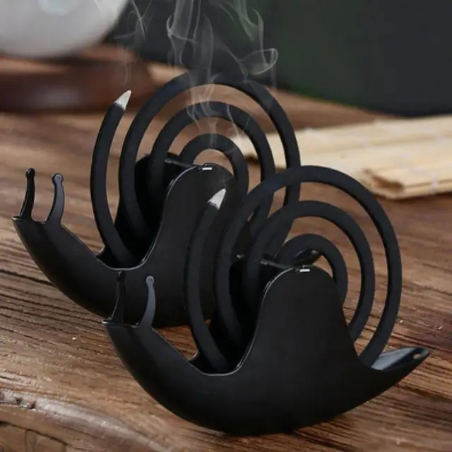 1Dc Csiga Szúnyogtekercs -Tartó Tálcával Északi Stílusú Spirál Nyári Nap Vas Szúnyogtaszító Füstök Rack Tányér Otthoni Dekoráció - Image 2