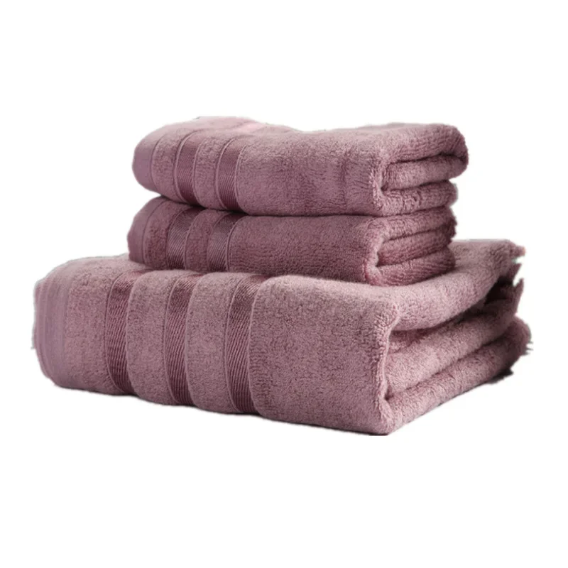 Bamboo Fiber Bath Towel Set Absorbent Adult Bath Towels for Bathroom Washcloth