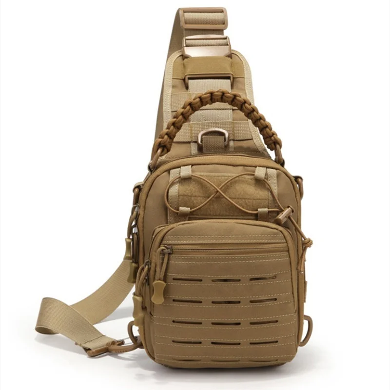 

Outdoor Multifunction Men's Tactical Chest Bag Waterproof Male Crossbody Bag Camping Shoulder Bag Large Capacity Sling Bag