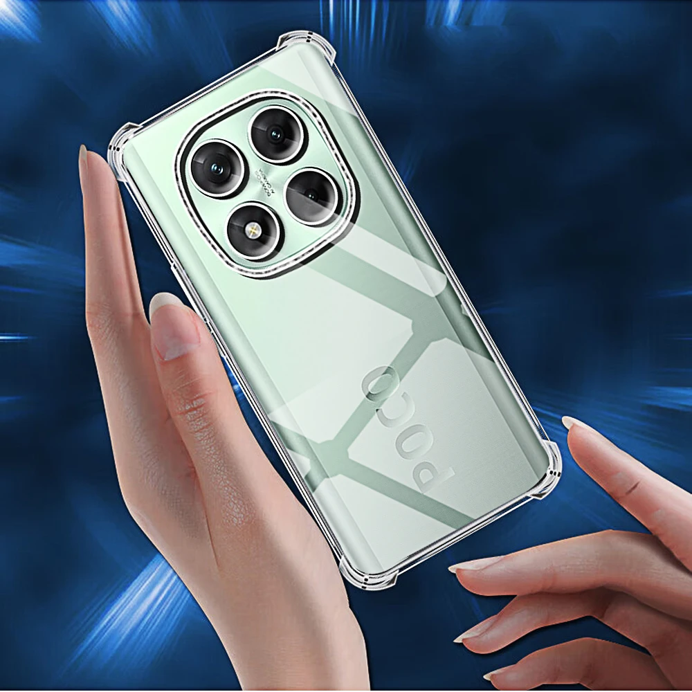 Clear Protective Transparent Phone Case with Enhanced Camera Protection