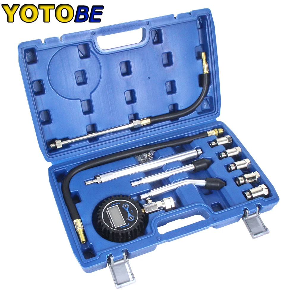 Lcd Digital Automotive Engine Compression Tester Digital Compression