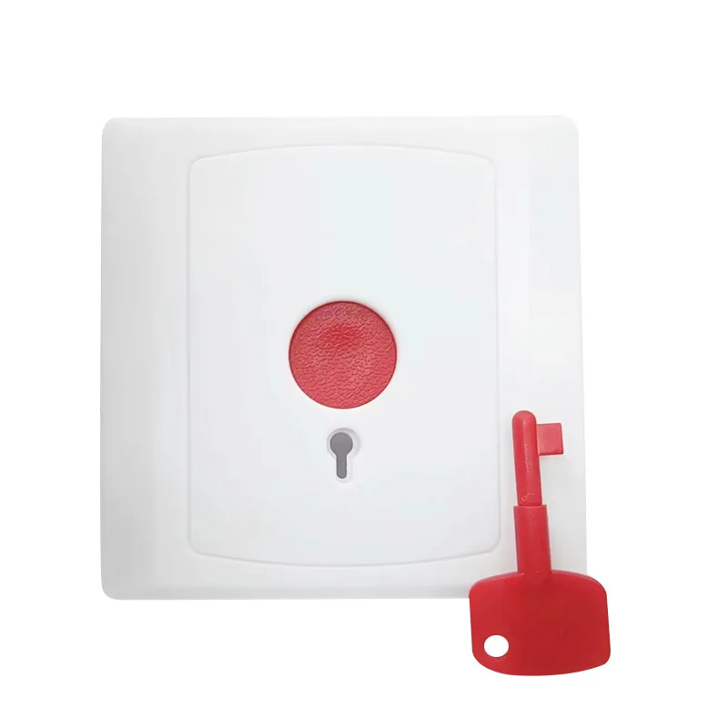 10pcs Wired Emergency Panic Switch With Manual Key Reset Button For Security Alarm System DC12V NO/NC/COM