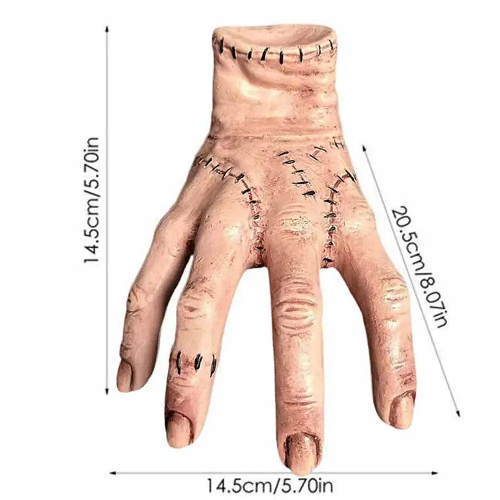 Horror Wednesday Thing Hand Toy From Addams Family Latex Figurine Home Decor Desktop Crafts halloween decorations for home 2023 2