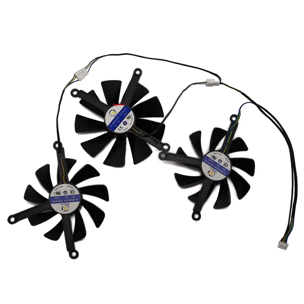 Ventilador de Placa Gráfica 95 mm 85 mm Alternativo Cf10u12s Cf9015h12s Xfx Rx57xt8tbd8 rx 5700 xt Thicc Iii Ultra Conjunto de Peças - Imagem 4