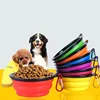 TPE dog bowl cat bowl wear-resistant and durable pet folding bowl travel outdoor drinking water feeding portable pet bowl 2