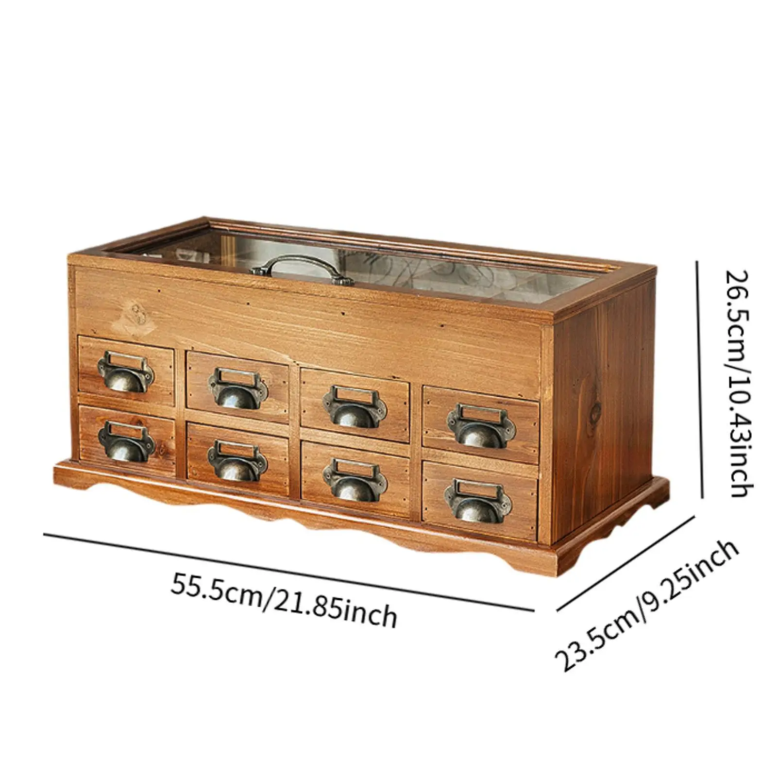 Desktop Craft Storage Drawer Box Wood Storage Box Multipurpose Storage Container