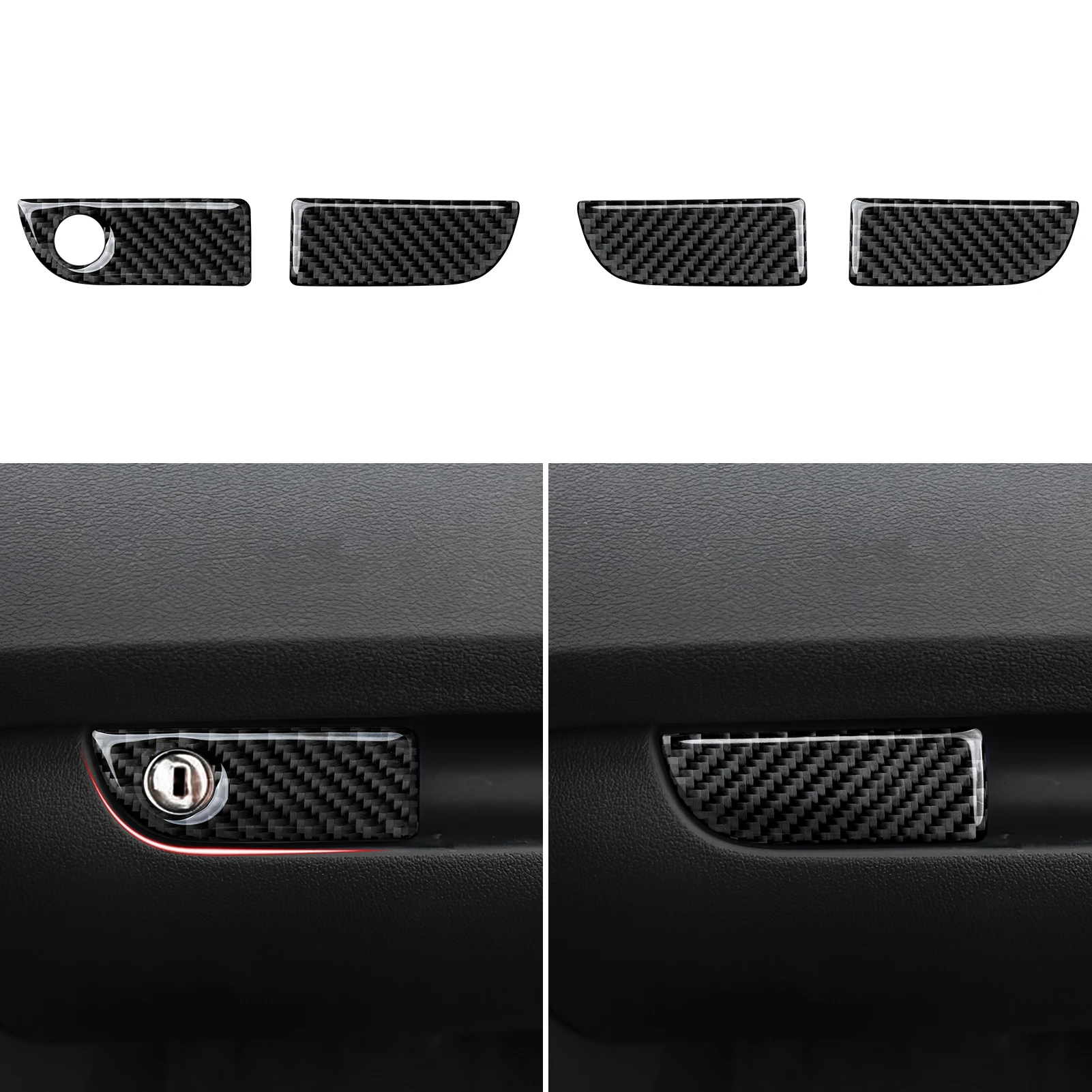 Car Center Console Gear Shift Panel Window Lift Carbon Fiber Interior Sticker, For Audi A3 S3 RS3 (2003-2012) Trim Accessories