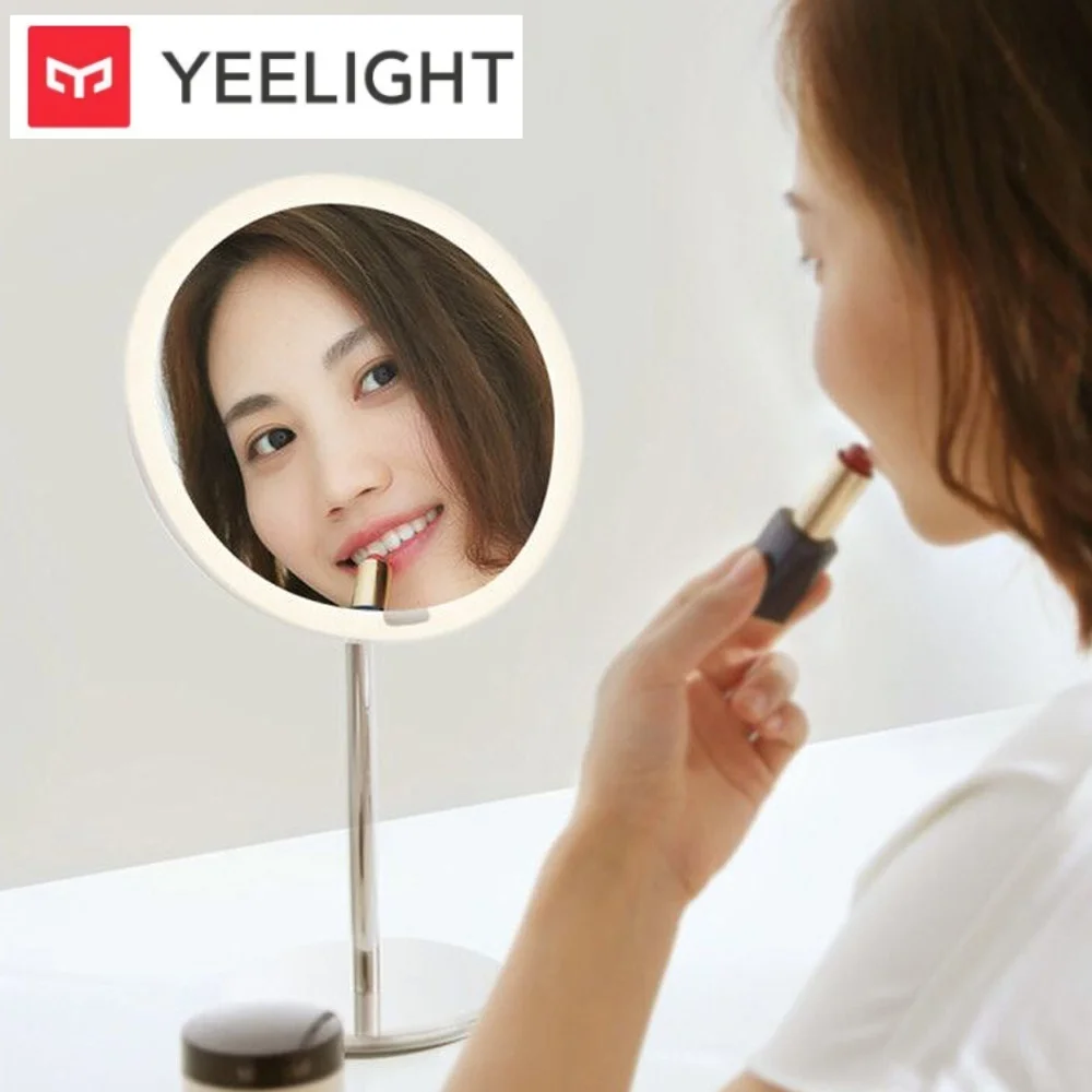 Yeelight Makeup Mirror LED Illumination Mirror Smart Face Sensing Auto On/Off 3500K-5200K 3 Brightness Modes 7 Inch HD
