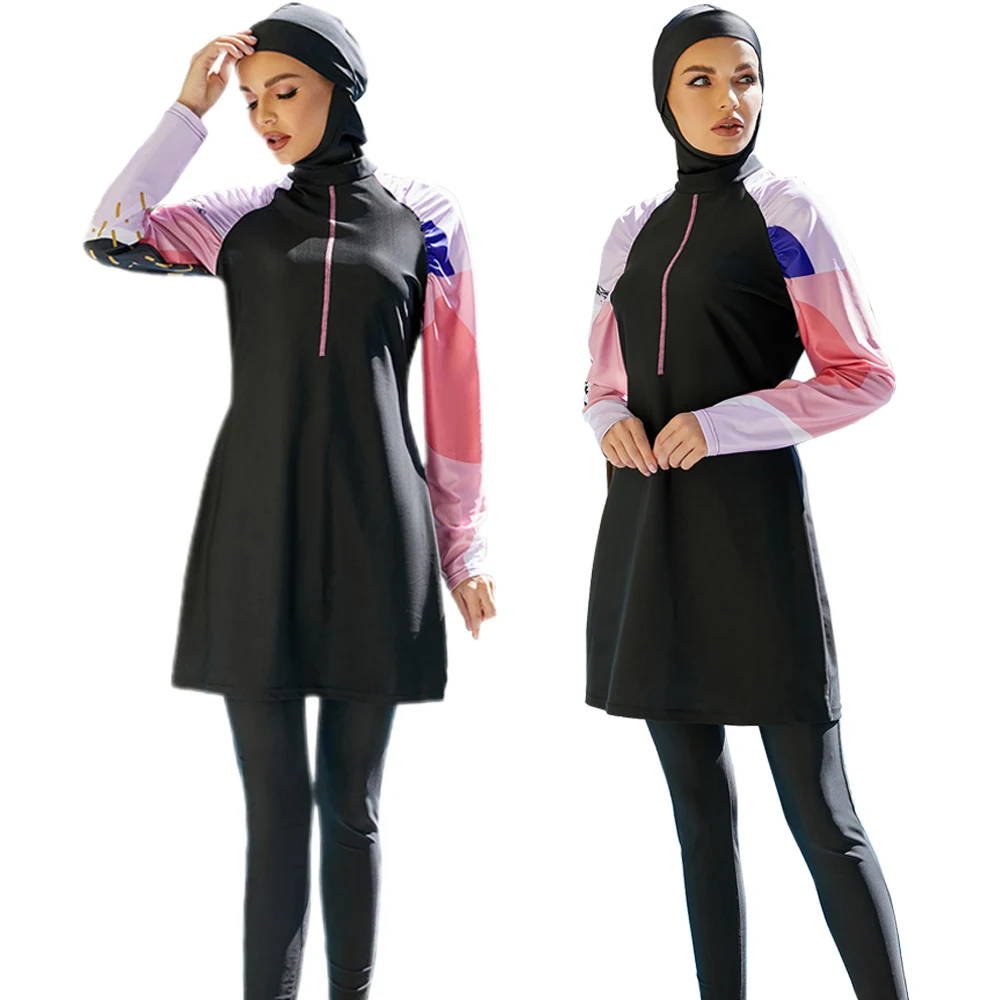Costumi Da Bagno Musulmani Da Donna Burkini Hijab Costumi Da Bagno Cappello Top Pantaloni Costume Da Bagno Costume Da Bagno Islamico Costumi Da Bagno 