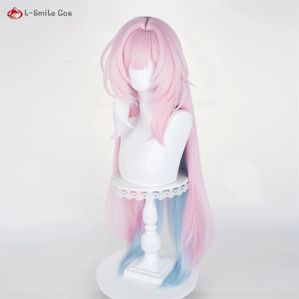 HSR Cyrene Cosplay Perücke 105/130cm Pink Mix Anime Hitzeresistent Synthetik 13