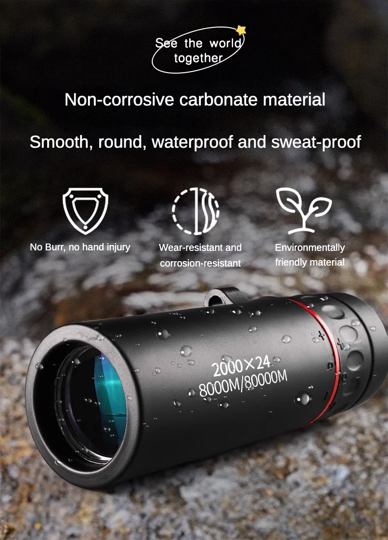 Saa73d74473fa46f5befef6f06cdc3787Q Teleskopy o dużej mocy, ultra-przezroczyste, przenośne, kompaktowe gogle noktowizyjne o słabym świetle, materiały zewnętrzne
