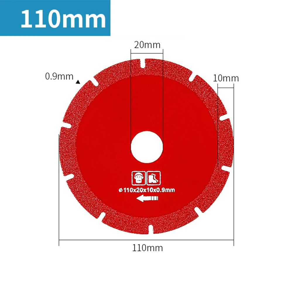 

100/110mm Diamond Cutting Disc Saw Blades Concrete Granit Ceramic Tile Cutting Blade U-shaped Teeth Diamond Blades Power Tools