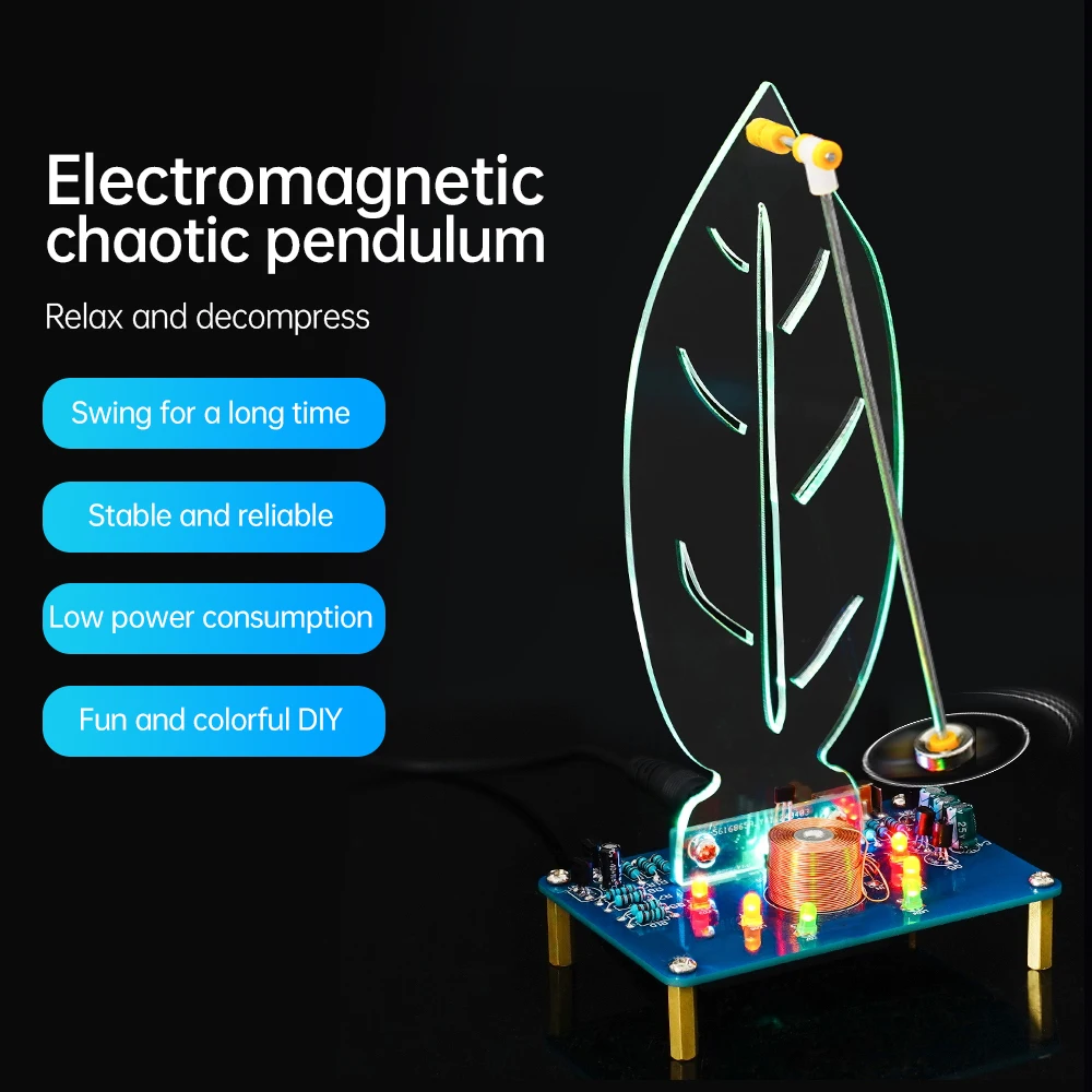 Kit De Oscilación Electromagnética DIY Para Soldar - Incluye Sensor Hall, Luz LED RGB, Funciona Con 5V, Ideal Para Aprender Electrónica