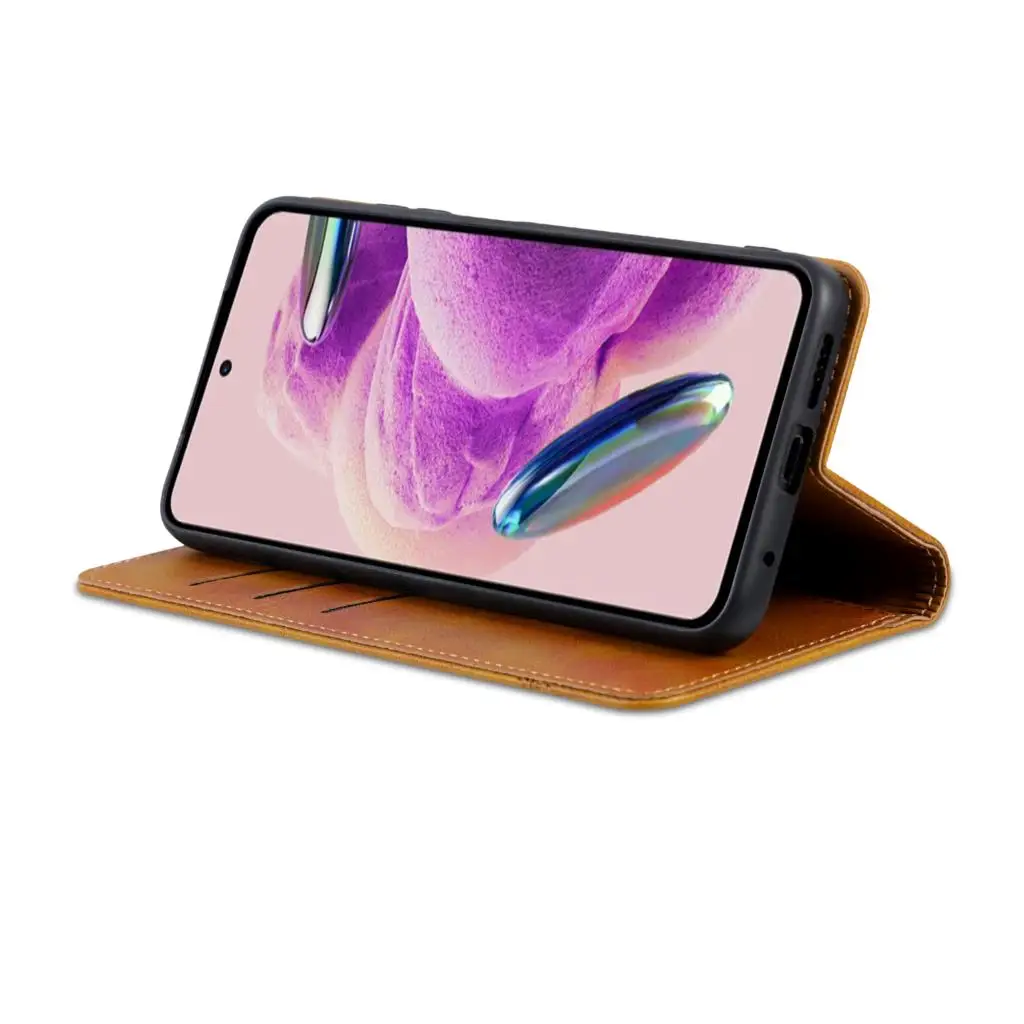 Capa De Telefone De Couro Flip Para