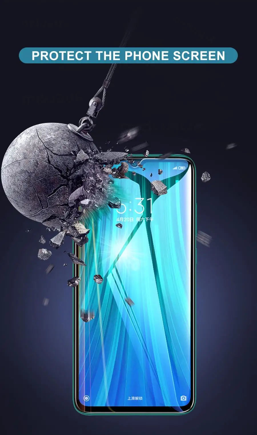 Saa73f1f2f5904e068f594b8c8ed9b299M 9H Tempered Glass for Xiaomi, Redmi 8, 8A, 9, 9A, 9C, 10A, 10C Screen Protector Redmi Note 8, 9, 10 Pro Max, 8T, 9T, 9S Protective Glas Film Mallzona