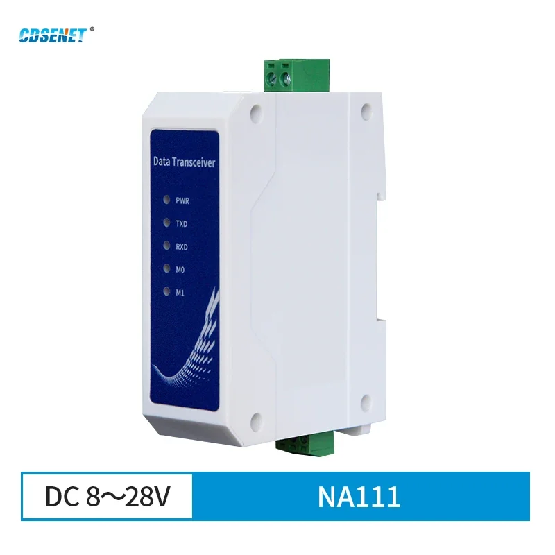 serial ethernet server rs485 rj45 interface cdsenet na111 dc 8 28v ip tcp udp httpd ipv4 network protocol serial device plc RS485 Serial Server Rail installation Style Industrial Standard DC8~28V Distance 200m DataTransmission Transceiver NA111 CDSENET