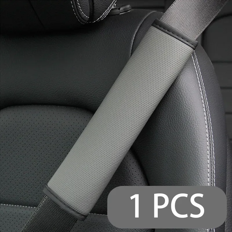 Coprispalle per cintura di sicurezza per auto in pelle PU traspirante resistente all'usura accessori per cinture di sicurezza antiscivolo prodotti per la decorazione d'interni - Image 3