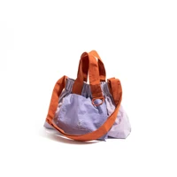 CKKUI femmes mode Simple grande capacité pliable Shopping épicerie sac à main marque à la mode Design de luxe Patchwork pliable sac 4
