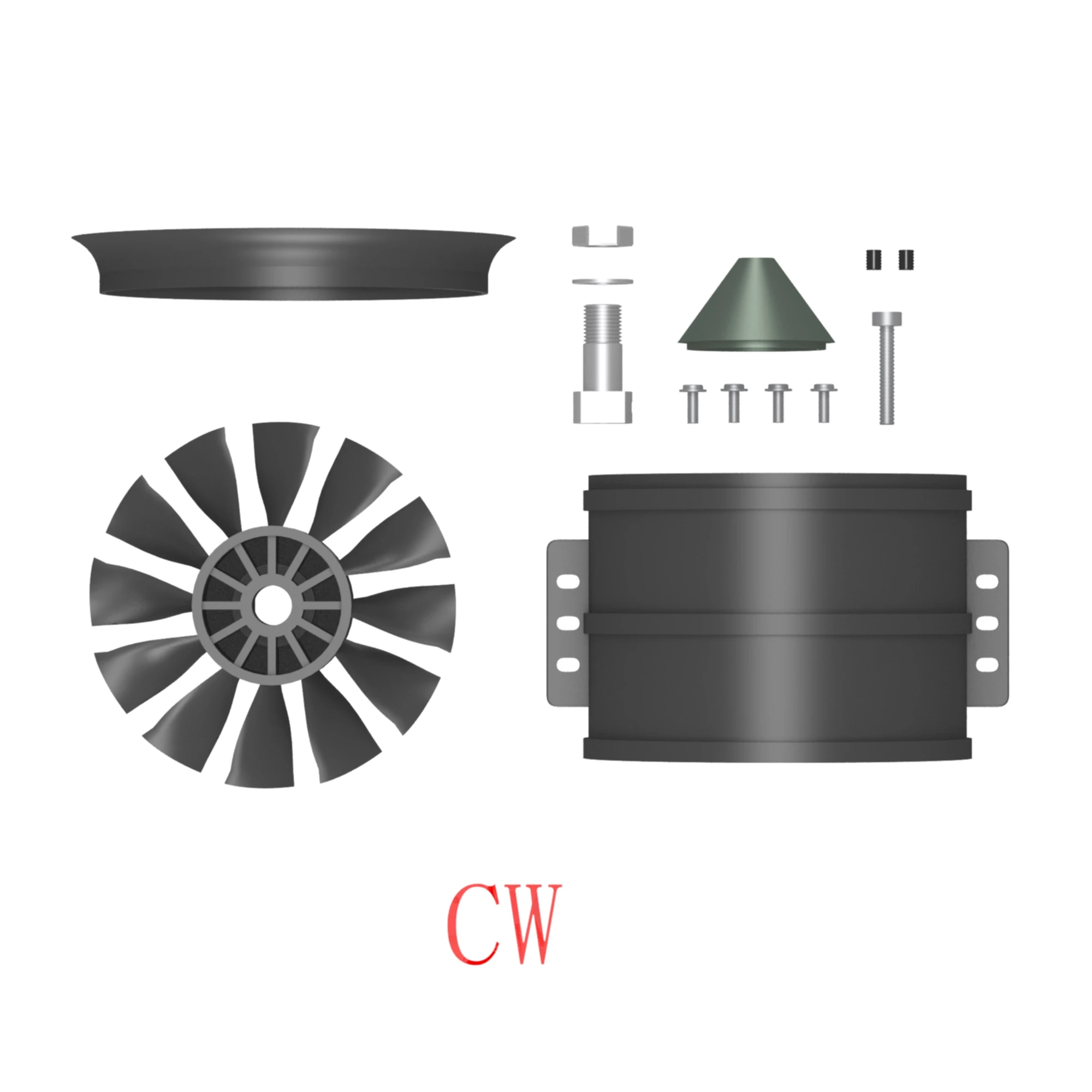 QX-MOTOR 6s 8s 12s бесщеточный двигатель 90 мм EDF Ducted 12 Blades вентилятор для модели радиоуправляемый самолет, Квадрокоптер (art.: 3920bee7c7e47) - 3920bee7c7e47