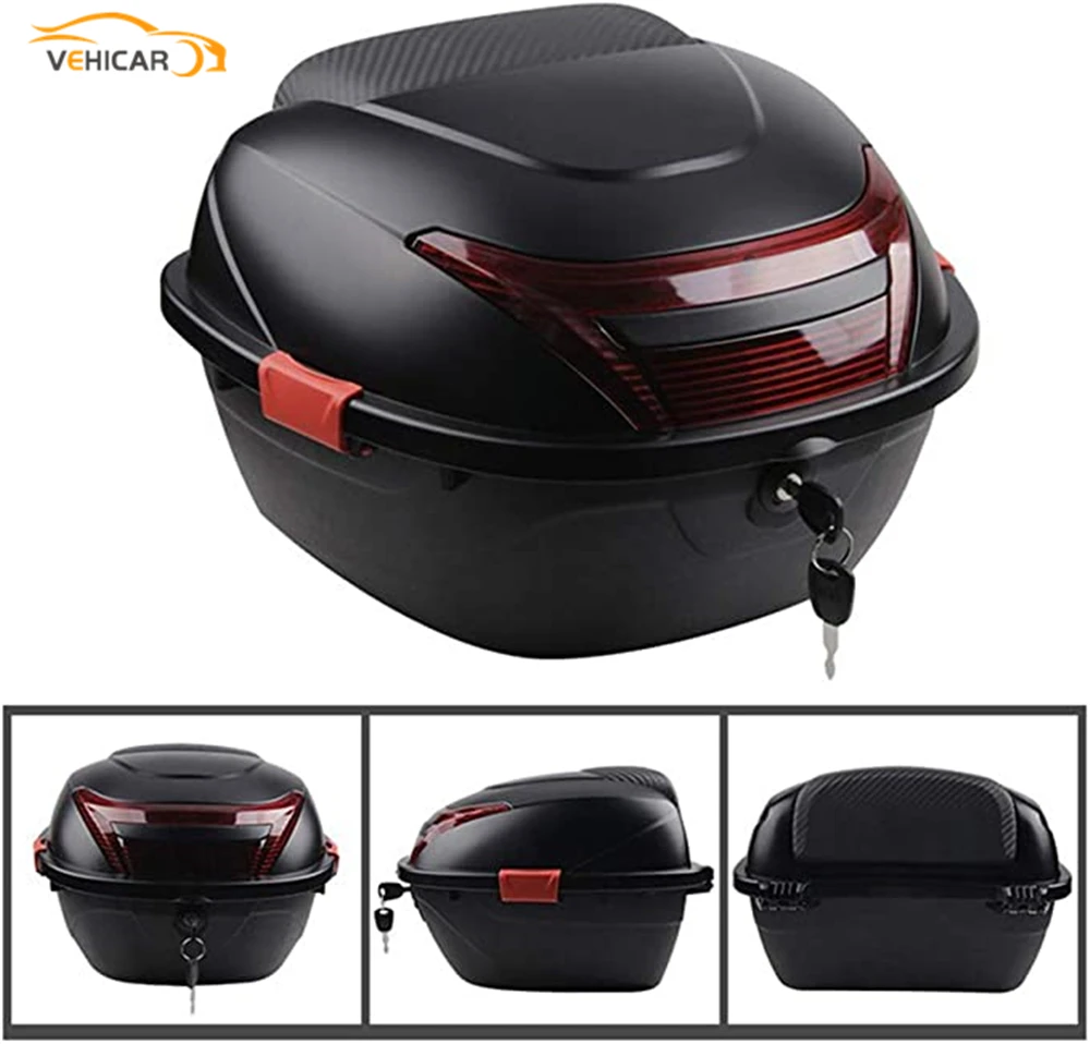 VEHICAR34LMotorcycleTrunkWithInstallAccessoriesElectricCar