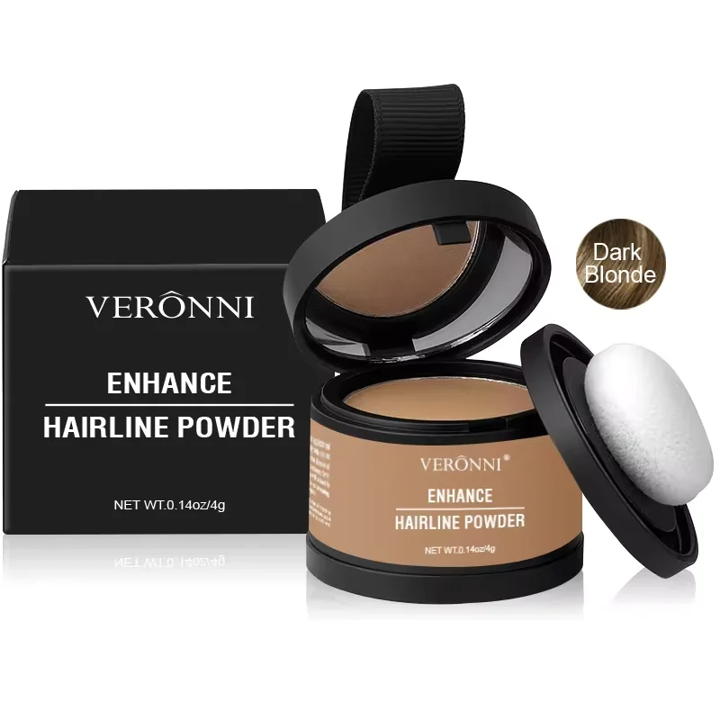 Black Hairline Concealer Powder - Instant Color & Waterproof Coverage for Natural-Looking Roots