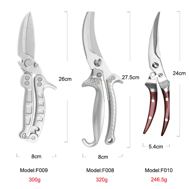 Kitchen Scissors Knife Multifunctional Tools Accessories Stainless Steal  For Vegetable Green Onion Meat Barbecue