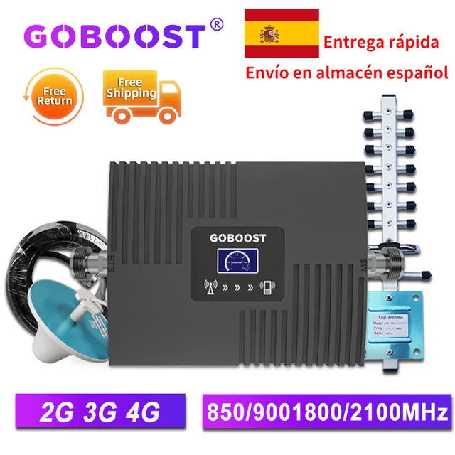 AMPLIFICADOR DE cobertura móvil, repetidor de señal celular 850, 900, 1800,  2600, CDMA, GSM, DCS, WCDMA, 2G, 3G, 4G, LTE - AliExpress