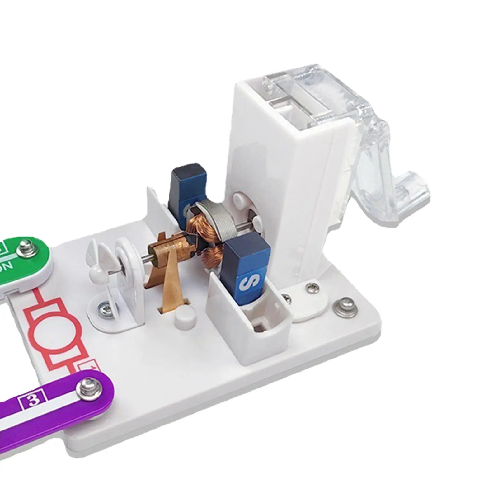 

Hand Generator Toy Durable Science Experiment Educational Toys Novelty Birthday Gift Manual Assemble for Household School Kids