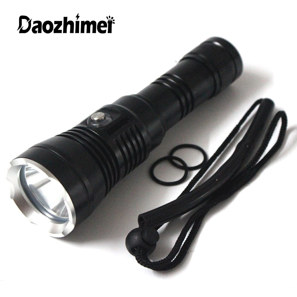 

8000LM XHP70 LED Scuba Diving Flashlight 4-Mode Underwater 100m Waterproof Diving Light Camping use 1*21700 Battery