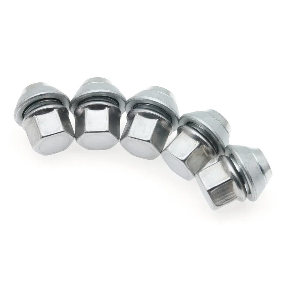 Bohaner Wielmoeren M12 x 1,5, 60° gesloten wielmoeren, stalen kegelzitting, wielmoeren voor Fiesta, Focus, Fusion, B-Max, Cougar C-Max Mondeo, 20 stuks, zwart