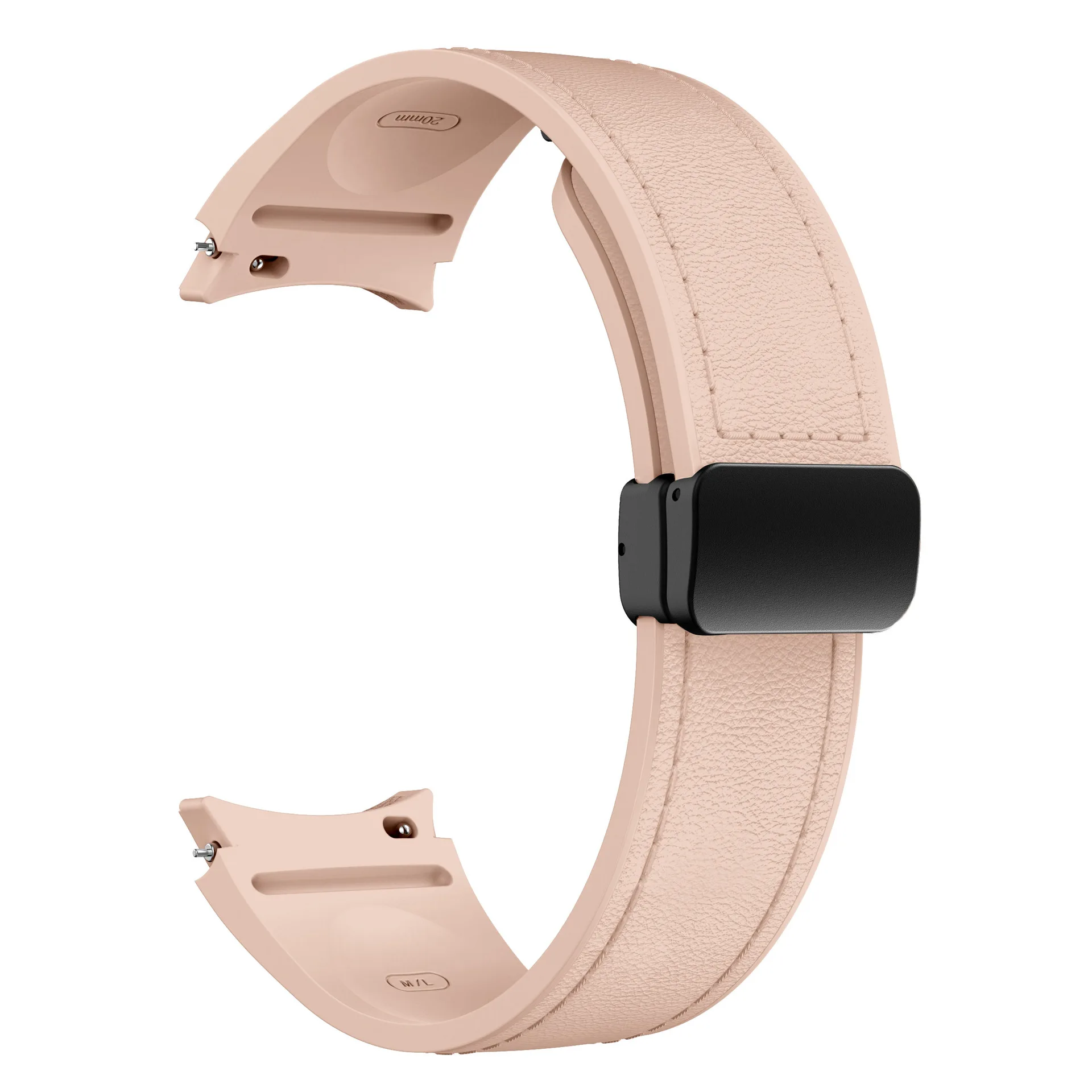 Premium Leather-Silicone Sport Band Bracelet - Universal Fit