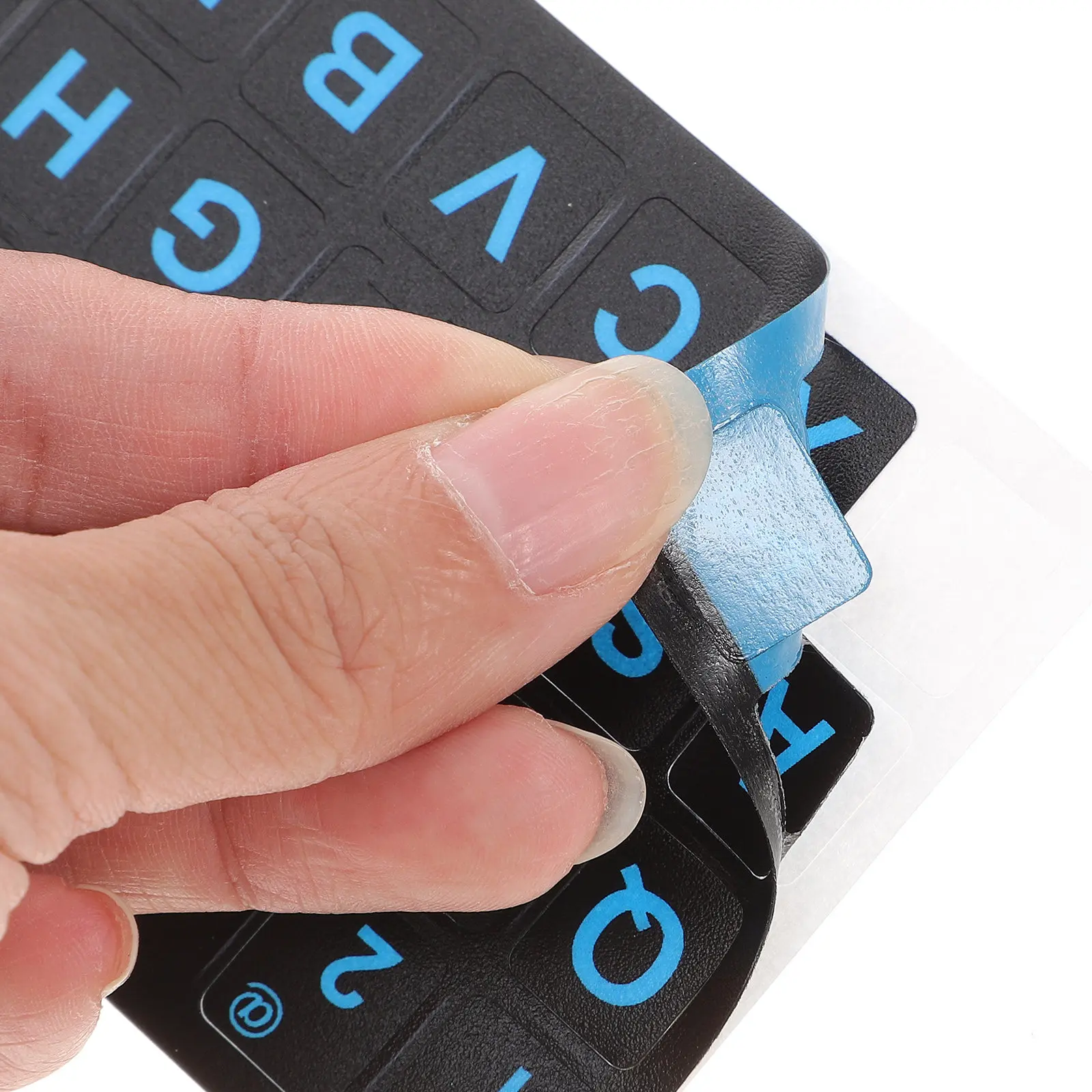 6Pcs 키보드 스티커 교체 노트북 컴퓨터 키보드 언어 스티커 용 영어 문자 데칼 컴퓨터 액세서리