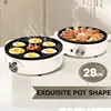 Fried Egg Hamburger Pancake Pan Grill Electric Baking Pan Electric Frying Pan Non-stick Seven Hole Breakfast Machine 1