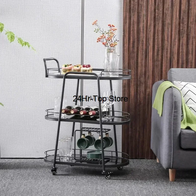Bar Cart Trolley Organizer 3 Livelli Rolling Beach Tea Utility Kitchen Island Shopping Scale Climbing Arcivadores Set Per Sala Da Pranzo