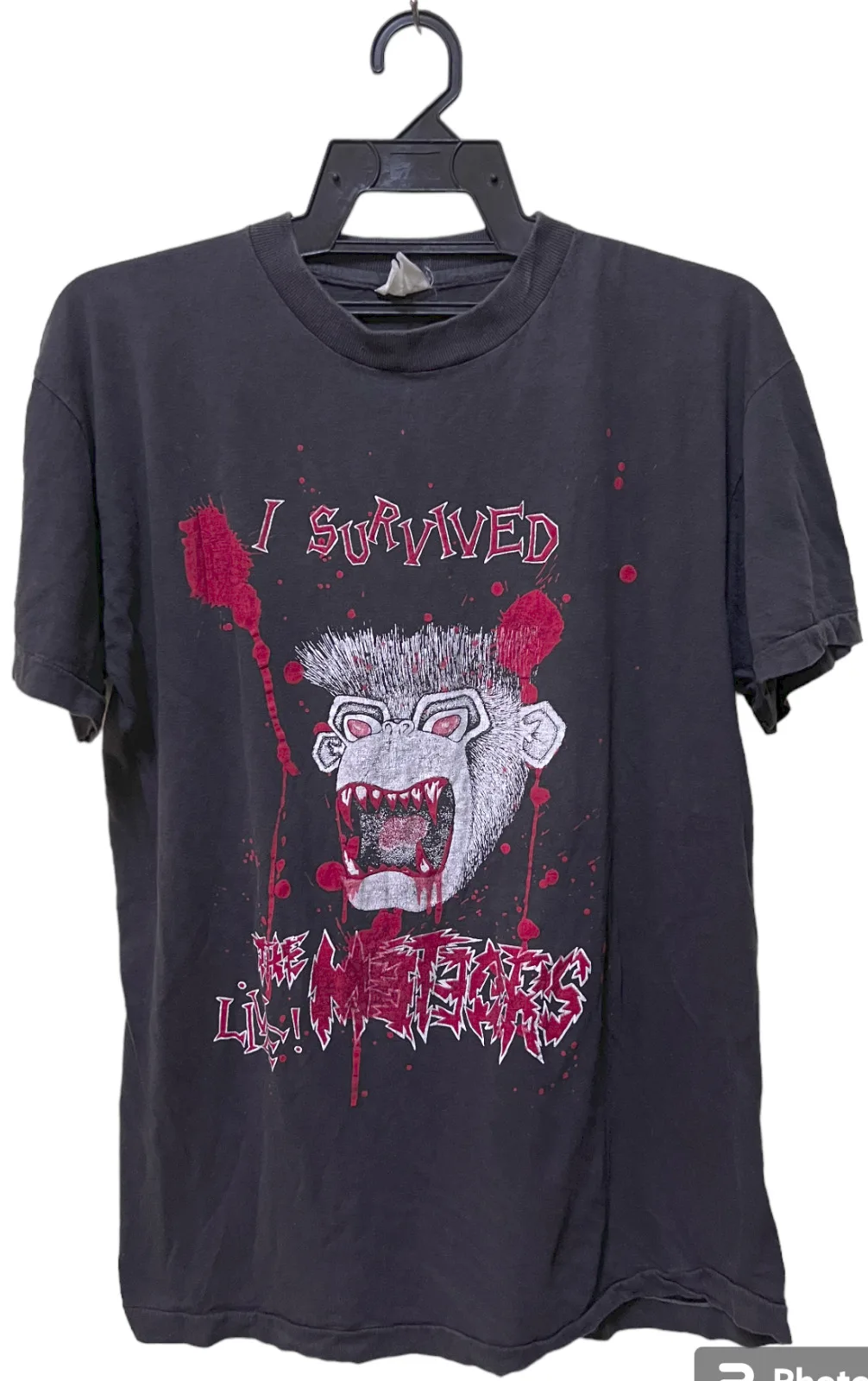 VINTAGE 80s THE METEORS PSYCHOBILLY PUNK ROCK CONCERT TOUR T-SHIRT 