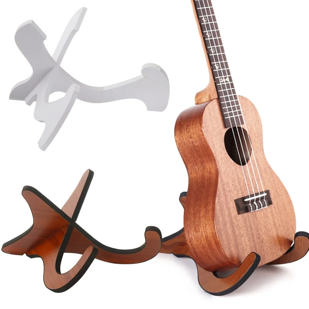 Guitar Stand Portable Wooden Foldable Holder Stand Vertical Ukulele