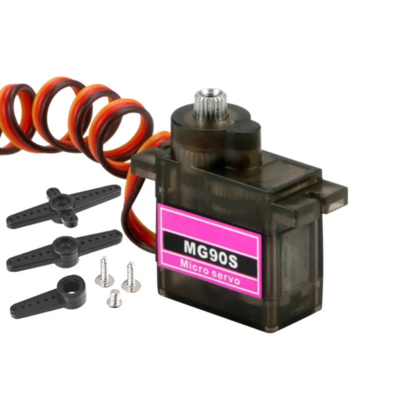 1/2/4pcs MG90S Micro Servo Motor Metal Gear Analog RC Servomotor 180 360 For Car Arduino Robot Helicopter Aircraft Toys 2