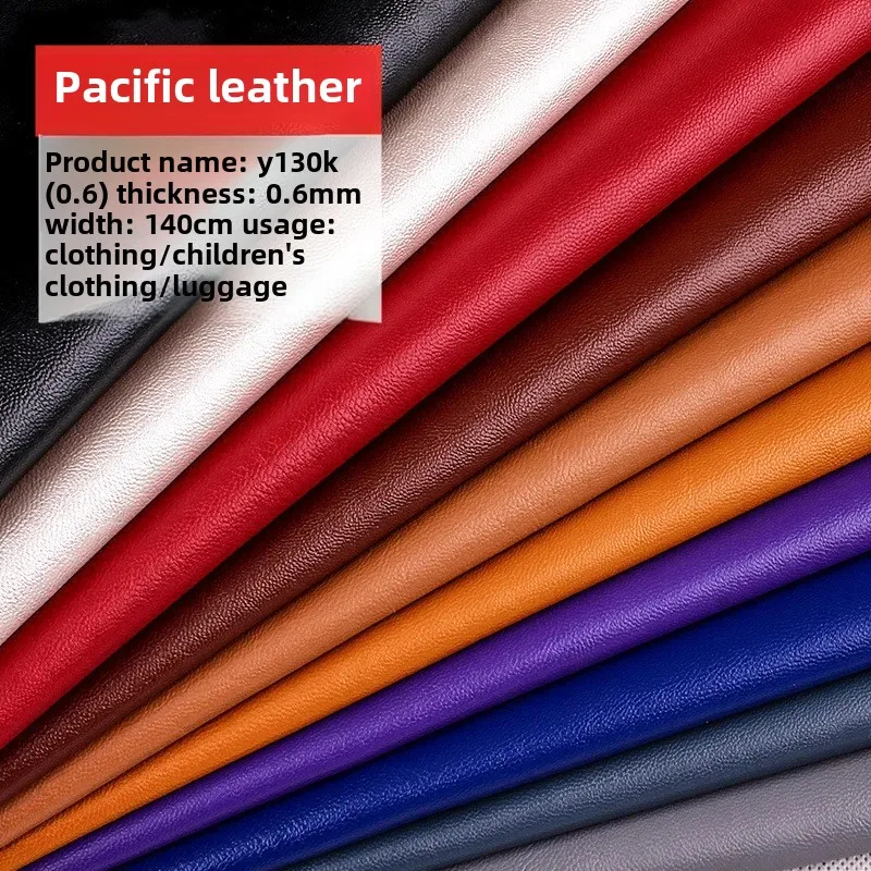Kaimela PU Washed Leather Boys Sheep Pattern Clothing Leather Children's Wear Belt Fake Fabric for Men Women Kids