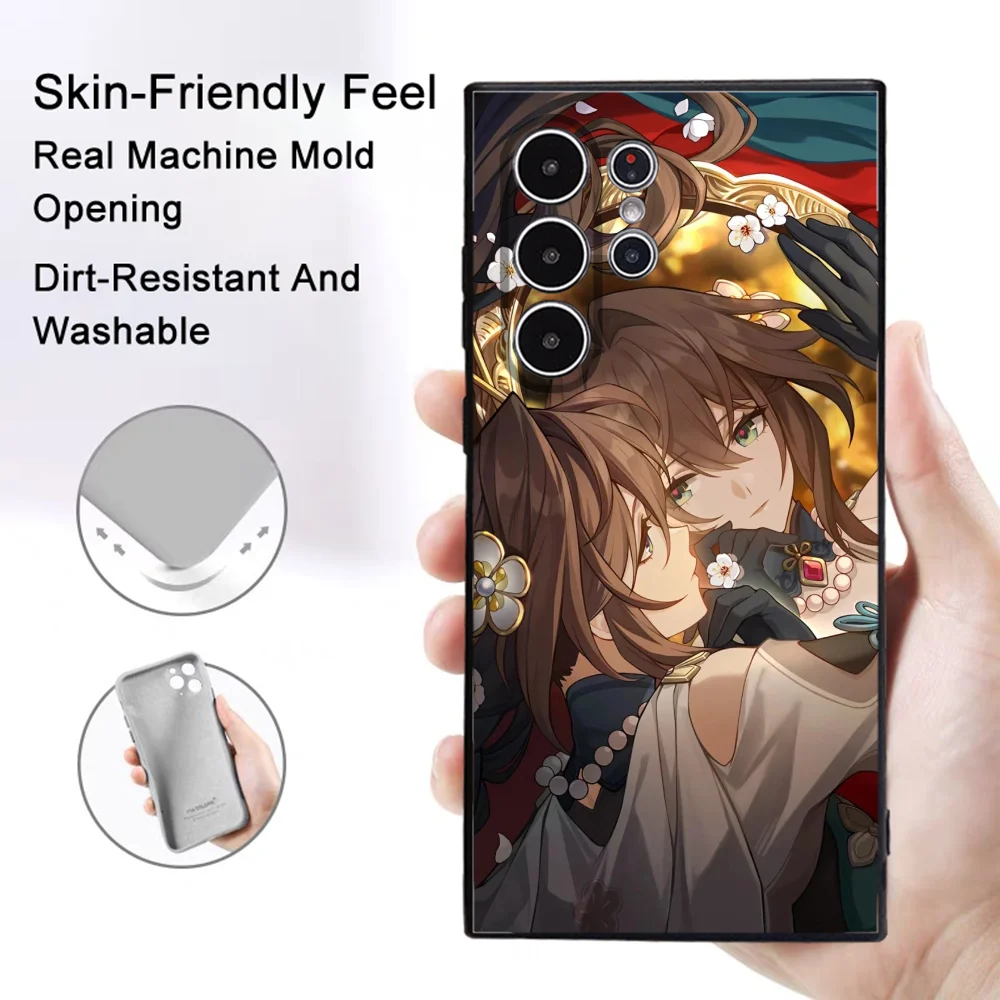 Aventurin Honkai Star Rail Handyhülle Samsung Galaxy S25 S24 S22 S23 Ultra S21 S20 Plus 5G Frosted Non-Slip Full Soft Cover – Detail 9