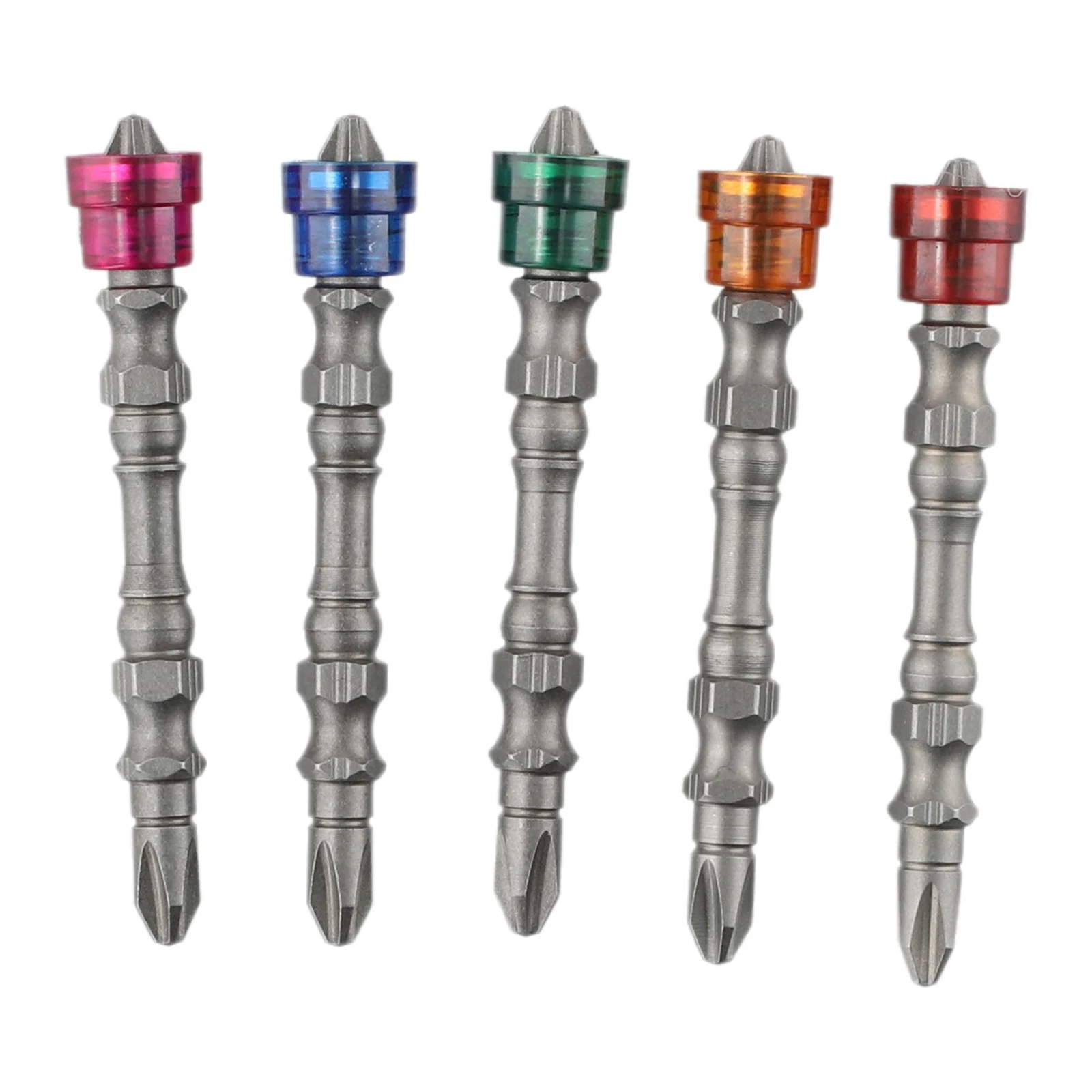 

5Pcs 65mm Magnetic Screwdriver Bit PH2 Alloy-Steel Double Headed Cross Drill Bit Anti Slip Hex Shank Screwdriver Bit Set