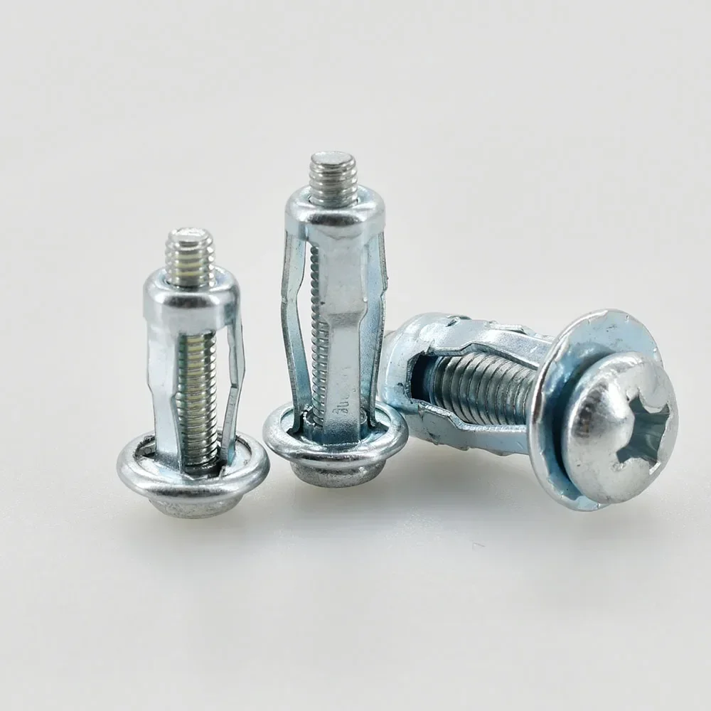 Description Picture 4 of itemM4 M5 M6 M8 Jack Nut Screw Set Molly Panel Clamp Expansion Petal Shape Metal Rivet Nut Bolt Set Pop Nuts For Car License Plate