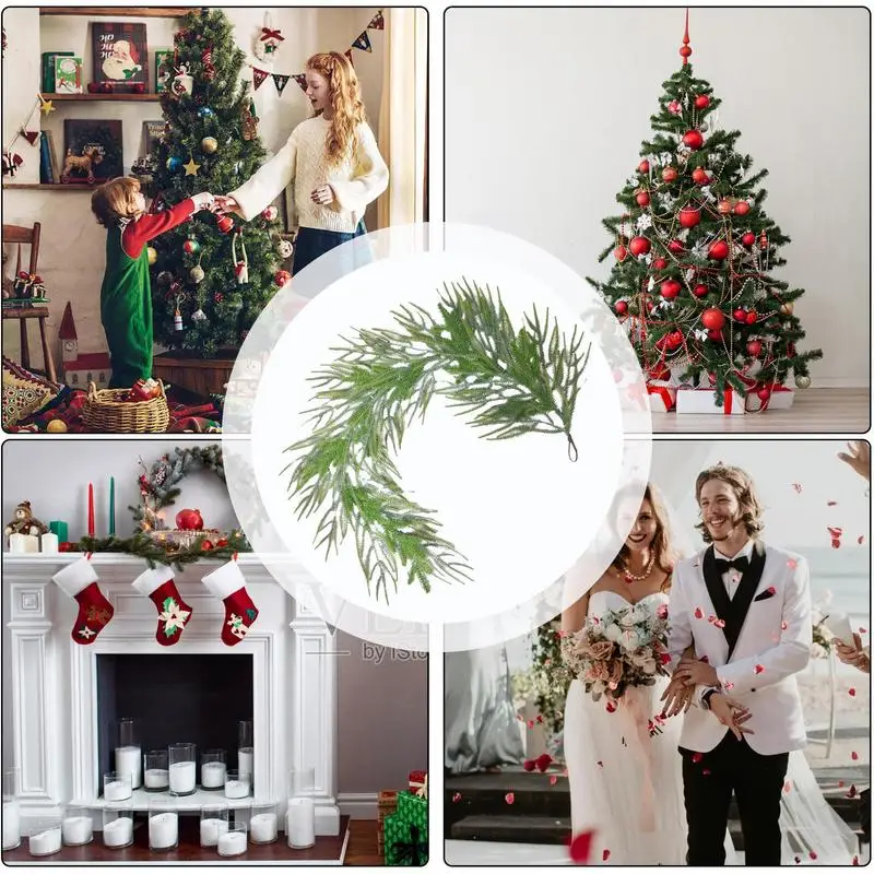 

Christmas Garland 5ft Pine Cypress Vine Garland Holiday Artificial Garland Realistic Pine Garland Cypress Garland For Holiday