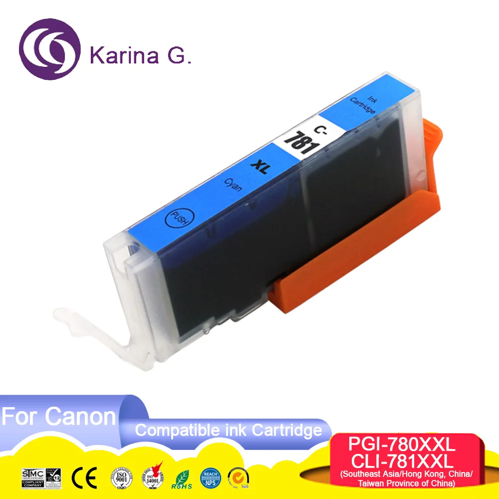 PGI 780 CLI 781 XXL 780XL 781XL PGI780 CLI781 PGI-780 CLI-781 Compatible Ink Car
