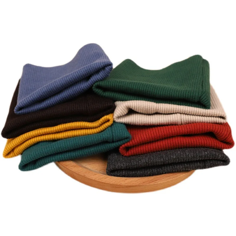 

2PCS 40CM Knit Rib Elastane Ribbing Strip Stretch 2 X 2 Fabric Material Leg Opening Cuffs Replace Trims DIY Fabric Free Shipping