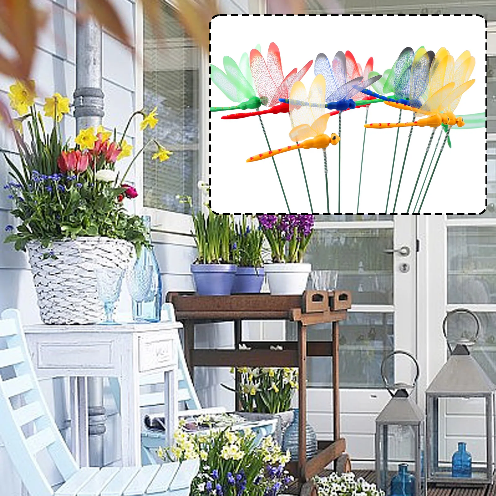 

10 Dragonfly Piles 3D Simulation Dragonfly Pile Flower Arrangement Accessories Living Room Background Wall Decoration