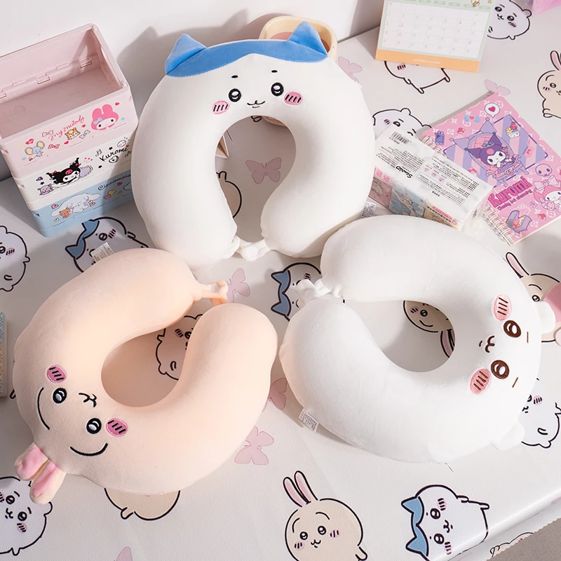 Comfortable Memory Foam U-shaped Neck Pillow Kawaii Travel Pillow Chiikawa USAGI Hachiware Nap Pillow Gifts Japanese Style 5