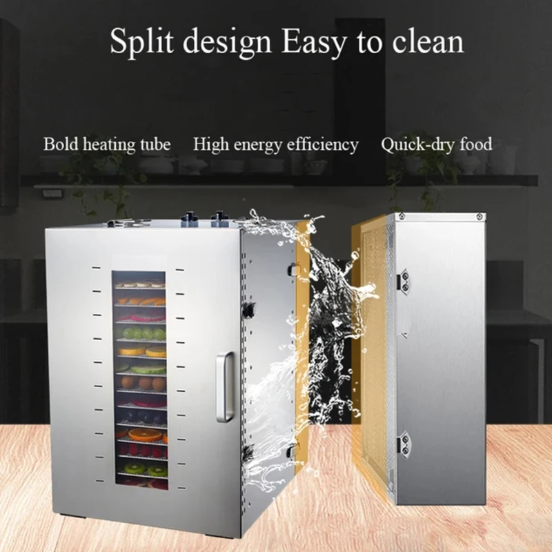 Fruit Vegetable Dryer Household Commercial Food Dehydrator Machine Stainless Steel Meat Drying Maker 3