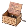Wooden Hand-cranked Musical Box Best Gift Carving Music Box To My Wife Theme Mini Musical Box Home Decoration for Thanksgiving 5