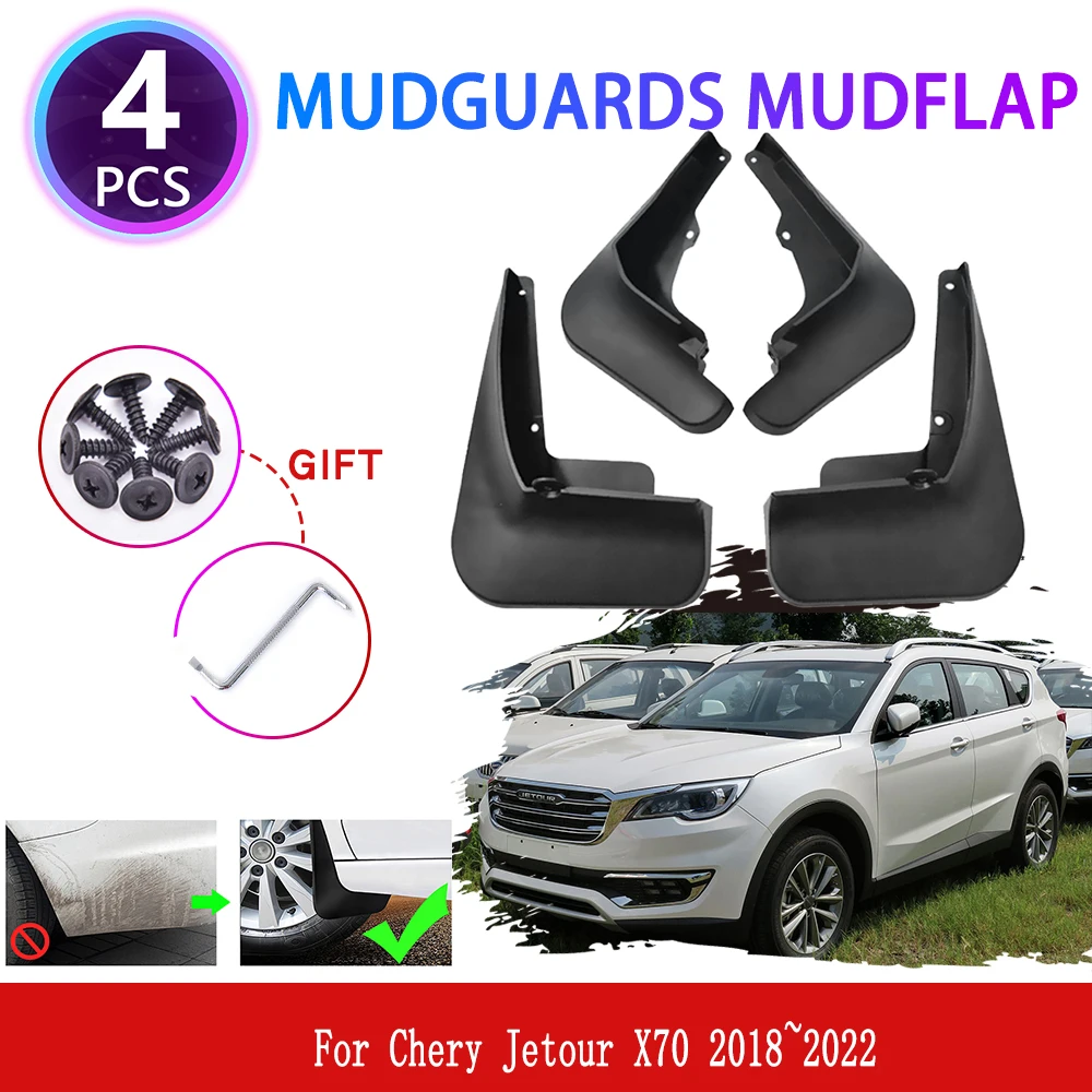 

For Chery Jetour X70 2018~2022 2019 2020 Mudguards Mudflaps Fender Mud Flap Splash Guards Protecti Cover Styling Accessories